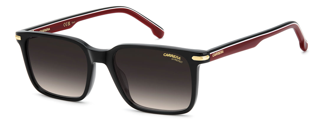 Solbriller carrera 391/s oit 9o negro rectangular masculino størrelse 53mm - Hovedvisning