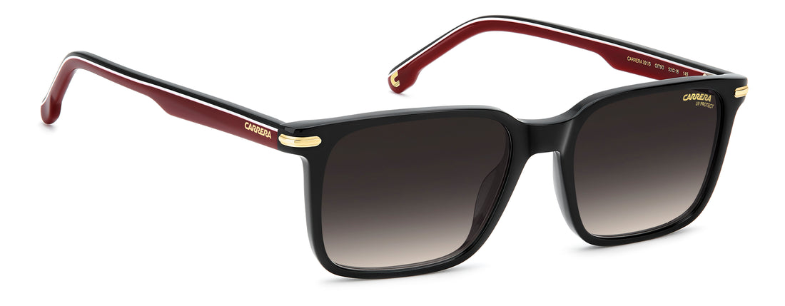 Solbriller carrera 391/s oit 9o negro rectangular masculino størrelse 53mm - Detaljeret visning