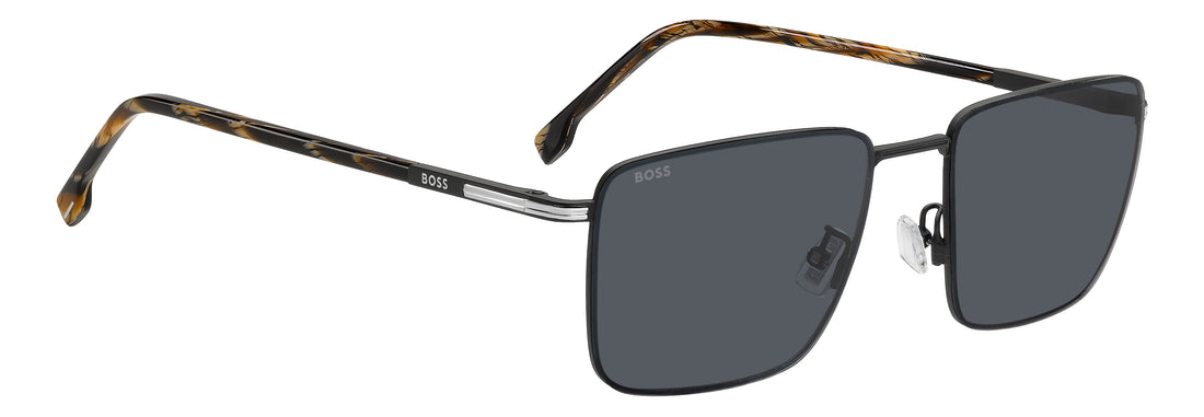 Solbriller hugo boss boss 2007/g/s csa ir negro rectangular masculino størrelse 57mm - Detaljeret visning