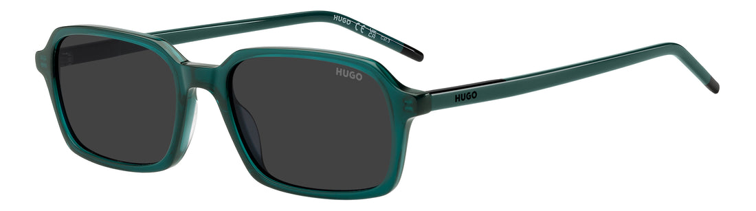 Sunglasses hugo hg 1424/s zi9 ir verde rectangular masculino size 54mm - Main view