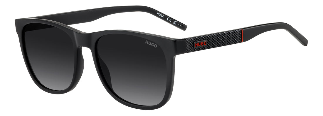 Sunglasses hugo hg 1417/s 807 9o negro rectangular masculino size 56mm - Main view