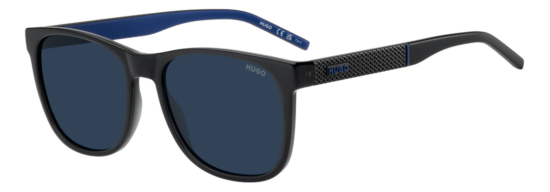 Sunglasses hugo hg 1417/s kb7 ku gris rectangular masculino size 56mm - Main view