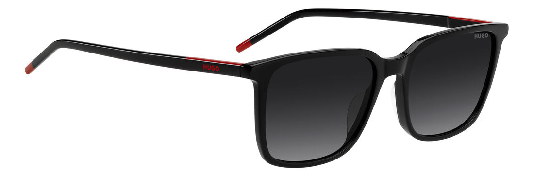 Sunglasses hugo hg 1423/g/s 807 9o negro rectangular masculino size 56mm - Detailed view