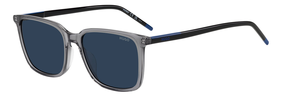 Sunglasses hugo hg 1423/g/s kb7 ku gris rectangular masculino size 56mm - Main view