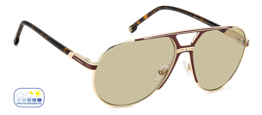 Solbriller carrera 1089/s noa 8j dorado pilot masculino størrelse 64mm - Detaljeret visning