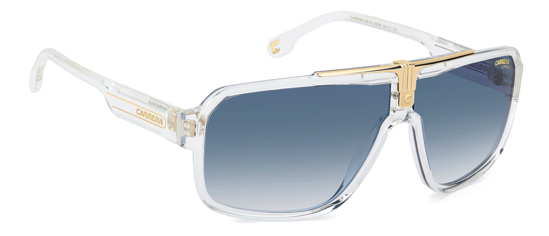 Solbriller carrera 1091/s 900 08 transparente rectangular masculino størrelse 65mm - Detaljeret visning