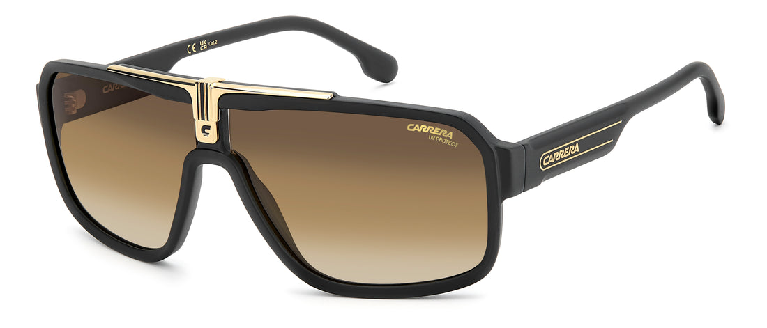 Solbriller carrera 1091/s i46 n4 negro rectangular masculino størrelse 65mm - Hovedvisning
