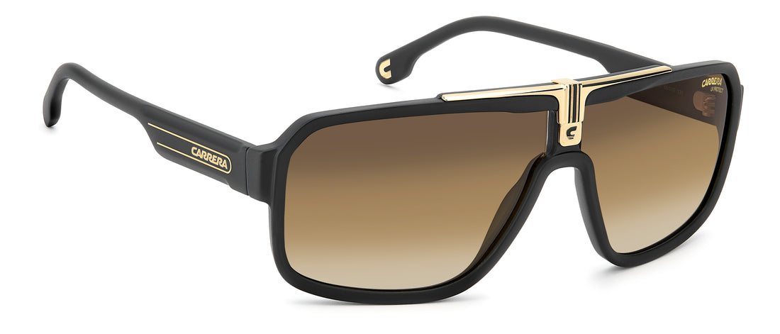 Solbriller carrera 1091/s i46 n4 negro rectangular masculino størrelse 65mm - Detaljeret visning