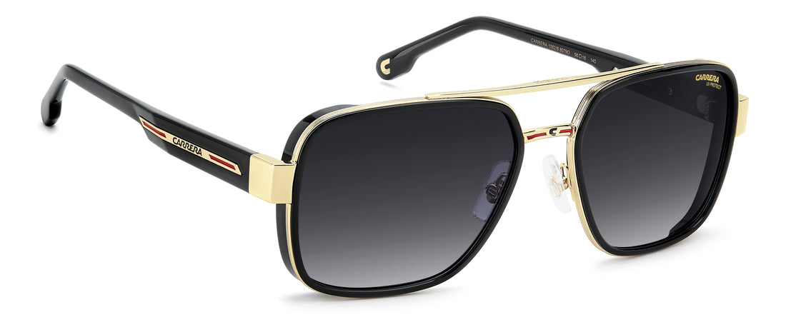 Solbriller carrera 1092/s 807 9o negro rectangular masculino størrelse 58mm - Detaljeret visning