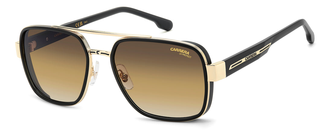 Solbriller carrera 1092/s i46 n4 negro rectangular masculino størrelse 58mm - Hovedvisning