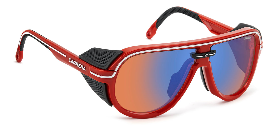 Solglasögon carrera everest/s c9a fs rojo rectangular masculino storlek 59mm - Detaljvy