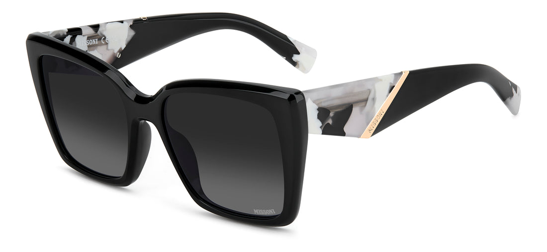 Okulary przeciwsłoneczne missoni mis 0294/g/s qfu 9o negro rectangular femenino rozmiar 55mm - Widok główny
