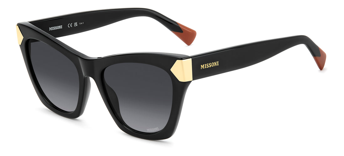 Okulary przeciwsłoneczne missoni mis 0305/s 807 9o negro rectangular femenino rozmiar 55mm - Widok główny