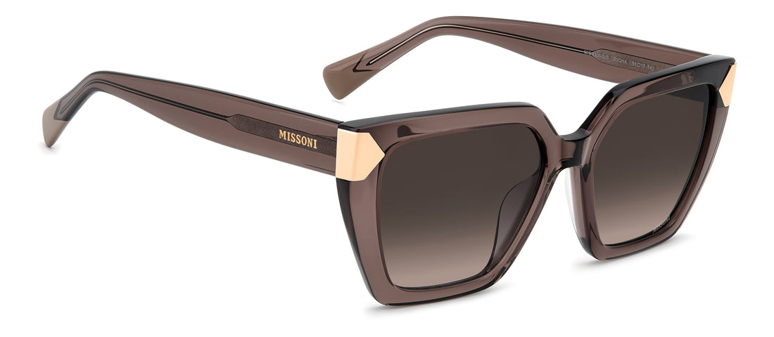 Okulary przeciwsłoneczne missoni mis 0306/g/s 09q ha marron square femenino rozmiar 55mm - Widok szczegółowy