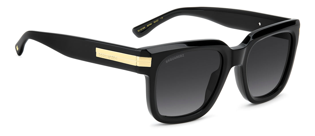 Zonnebrillen dsquared2 d2 0219/s 807 9o negro rectangular masculino maat 52mm - Detailaanzicht