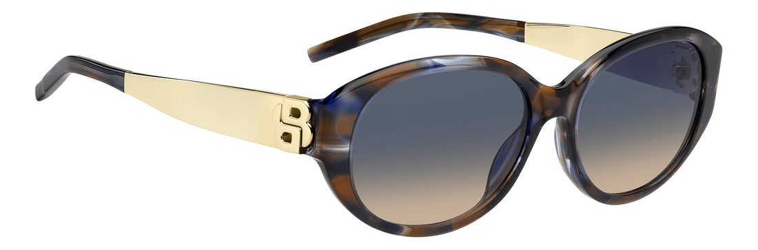 Solbriller hugo boss boss 2015/s x8q i4 marron oval femenino størrelse 56mm - Detaljeret visning