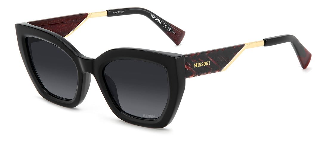 Okulary przeciwsłoneczne missoni mis 0291/g/s 807 9o negro rectangular femenino rozmiar 53mm - Widok główny