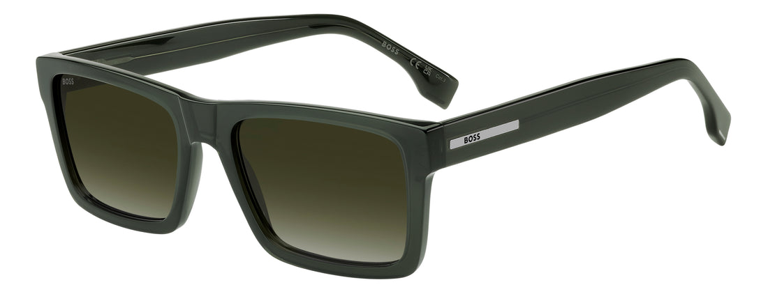 Solglasögon hugo boss boss 1983/s 4c3 9k verde rectangular masculino storlek 56mm - Huvudvy