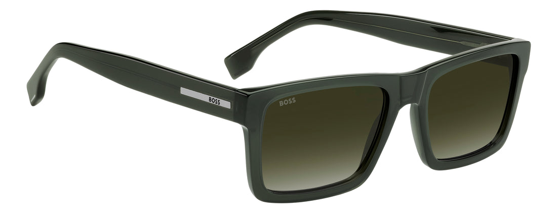 Solglasögon hugo boss boss 1983/s 4c3 9k verde rectangular masculino storlek 56mm - Detaljvy