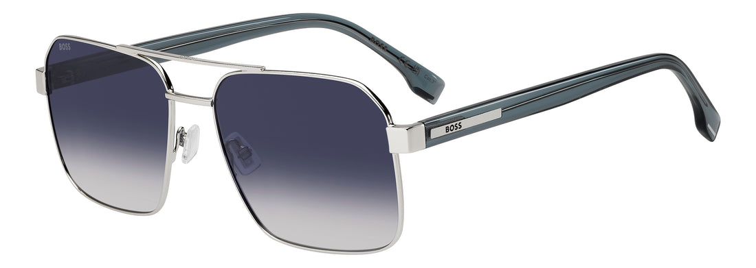 Solglasögon hugo boss boss 1985/s 010 08 plateado square masculino storlek 59mm - Huvudvy