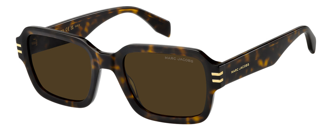 Solglasögon marc jacobs marc 946/s 086 70 havana rectangular masculino storlek 53mm - Huvudvy