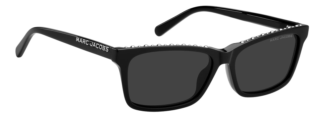 Occhiali da sole marc jacobs marc 933/n/s 807 ir negro rectangular femenino taglia 56mm - Vista dettagliata