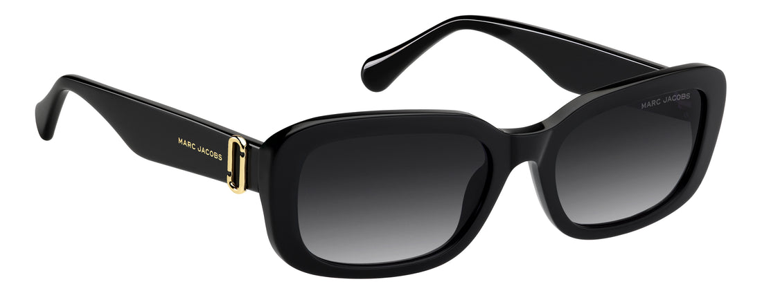 Occhiali da sole marc jacobs marc 925/s 807 9o negro rectangular femenino taglia 55mm - Vista dettagliata