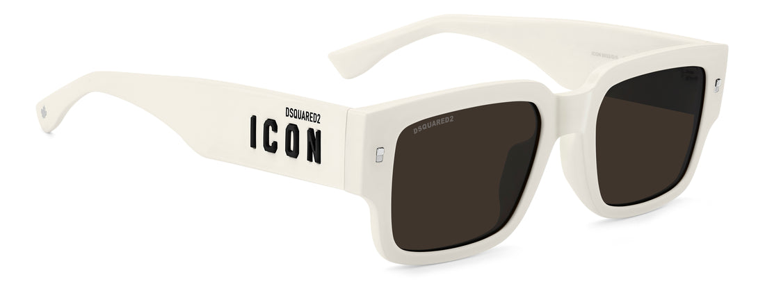Zonnebrillen dsquared2 icon 0032/g/s szj ir beige rectangular masculino maat 53mm - Detailaanzicht