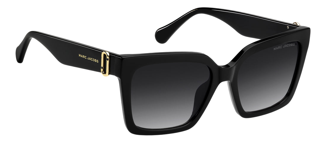 Occhiali da sole marc jacobs marc 926/g/s 807 9o negro rectangular femenino taglia 55mm - Vista dettagliata