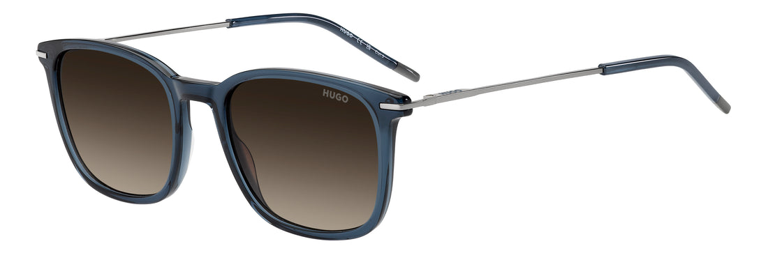Sunglasses hugo hg 1428/s pjp ha azul rectangular masculino size 53mm - Main view