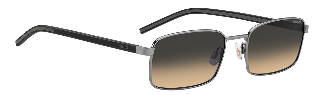 Sunglasses hugo hg 1434/s r81 ga plateado rectangular masculino size 57mm - Detailed view