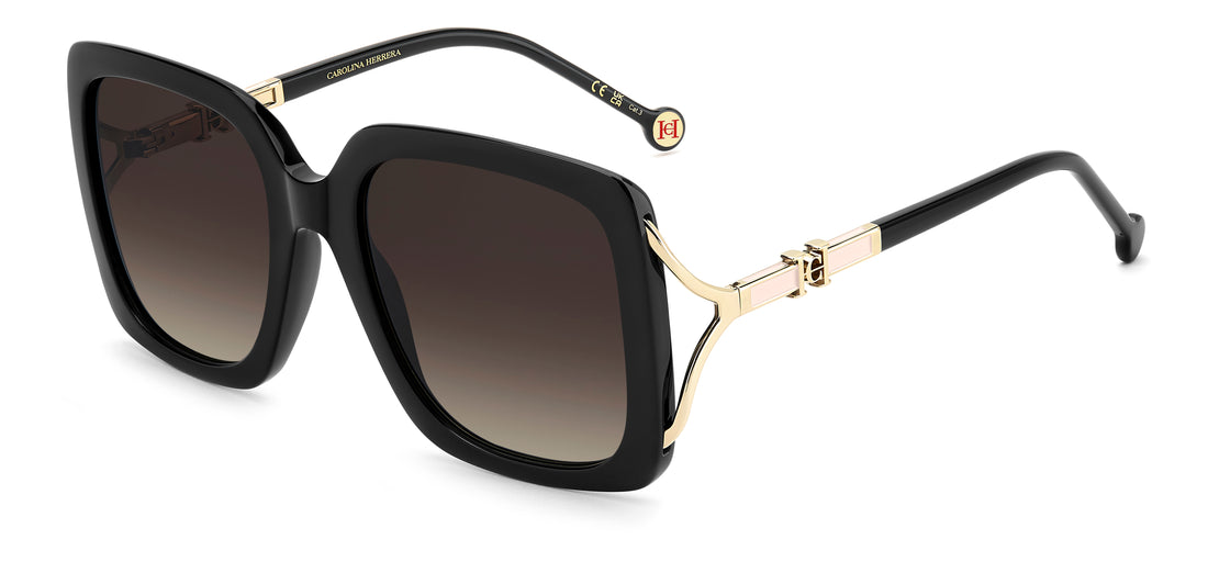 Solbriller carolina herrera her 0420/s kdx ha negro square femenino størrelse 56mm - Hovedvisning