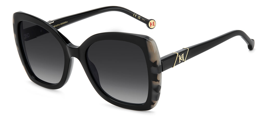Solbriller carolina herrera her 0429/s 807 9o negro square femenino størrelse 55mm - Hovedvisning
