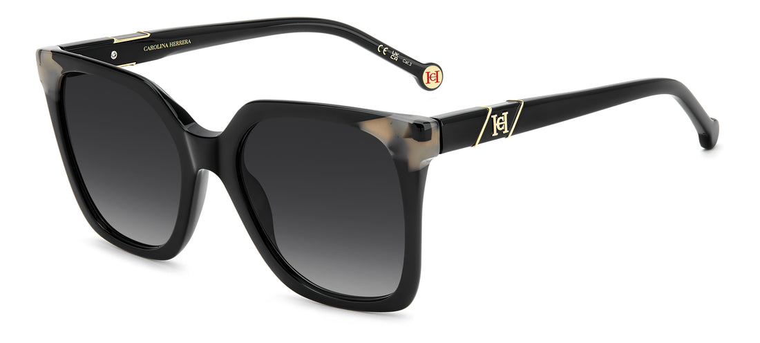 Solbriller carolina herrera her 0430/s 807 9o negro square femenino størrelse 54mm - Hovedvisning