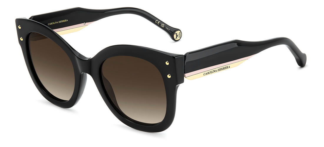 Solbriller carolina herrera her 0410/s 807 ha negro square femenino størrelse 52mm - Hovedvisning