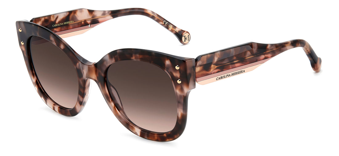 Solbriller carolina herrera her 0410/s l93 ha rosa square femenino størrelse 52mm - Hovedvisning