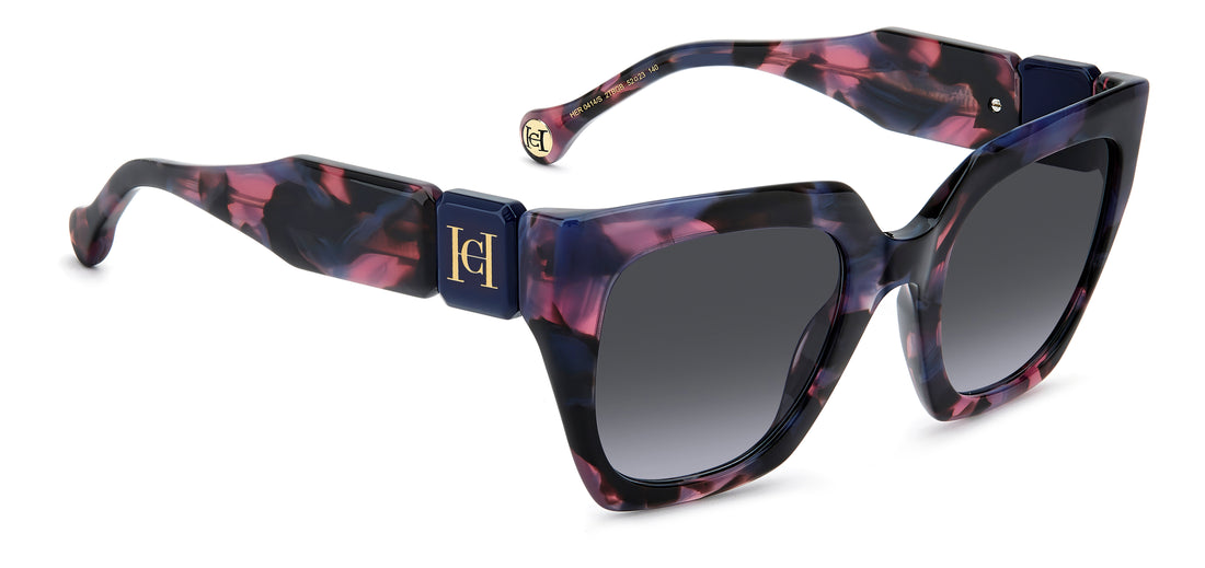 Solbriller carolina herrera her 0414/s 2tb gb negro square femenino størrelse 52mm - Detaljeret visning