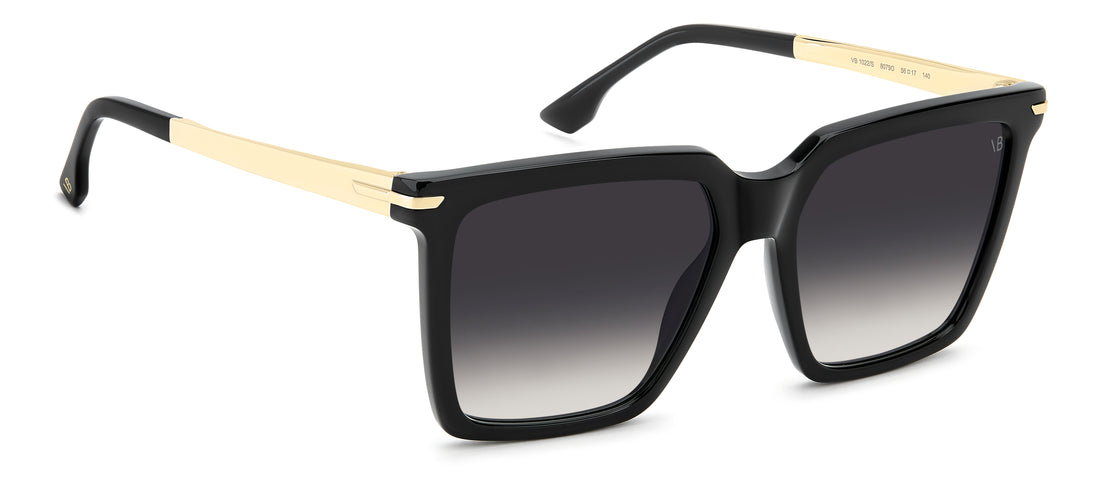 Solbriller victoria beckham vb 1022/s 807 9o negro rectangular femenino størrelse 56mm - Detaljeret visning