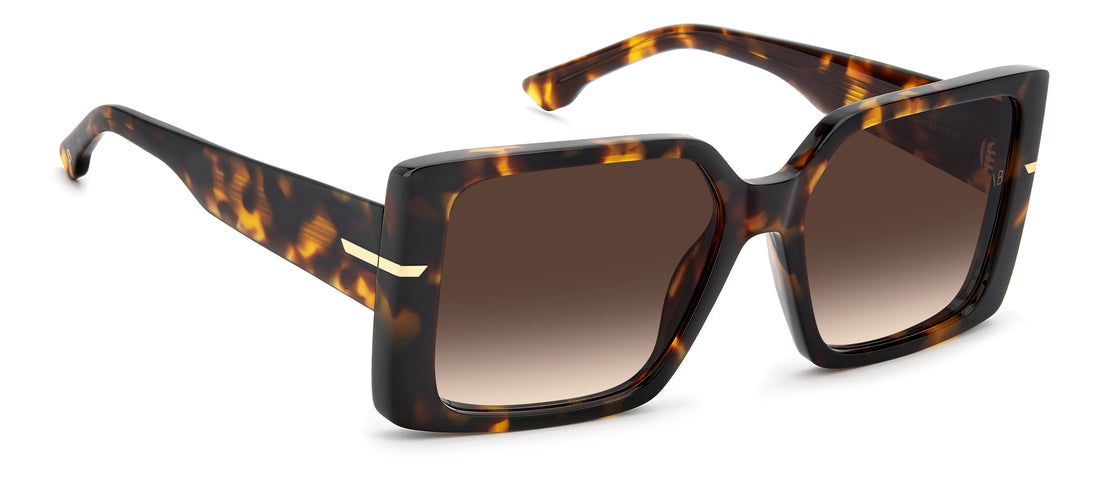 Zonnebrillen victoria beckham vb 1023/s 086 ha havana square femenino maat 57mm - Detailaanzicht