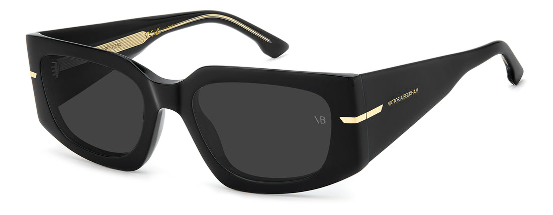 Zonnebrillen victoria beckham vb 7018/s 807 ir negro rectangular femenino maat 53mm - Hoofdaanzicht