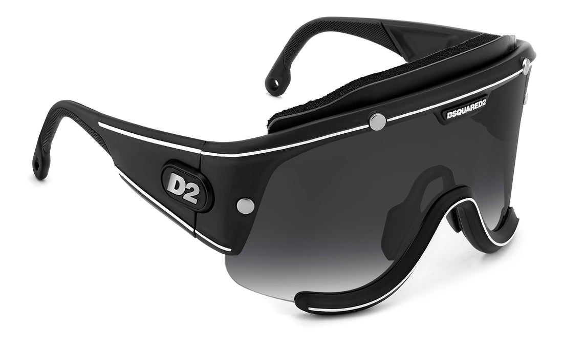 Zonnebrillen dsquared2 d2speed 003 9o negro mask masculino maat 99mm - Detailaanzicht