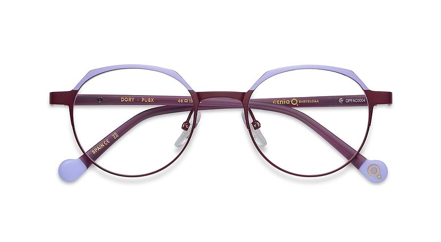 Okulary korekcyjne etnia barcelona dory pubx morado unisex rozmiar 46mm - Widok szczegółowy