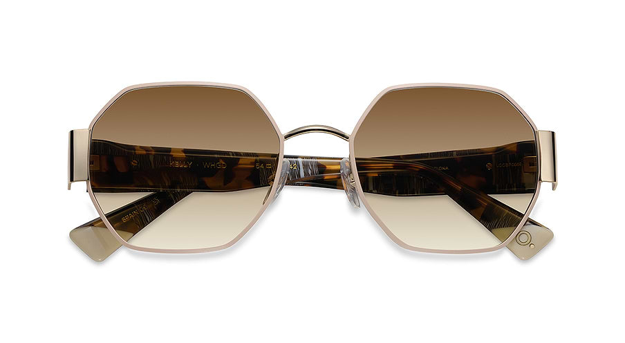 Solbriller etnia barcelona kelly sun whgd blanco geometric femenino størrelse 54mm - Detaljeret visning