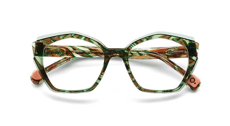 Occhiali da vista etnia barcelona azeeza gr verde femenino taglia 52mm - Vista dettagliata
