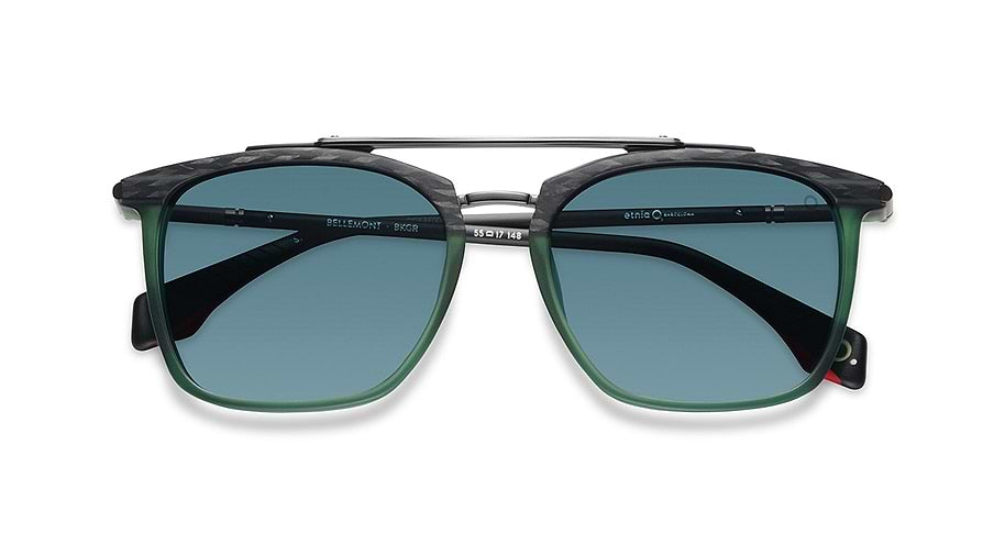 Lunettes de soleil etnia barcelona bellemont sun bkgr negro navigator masculino taille 55mm - Vue détaillée