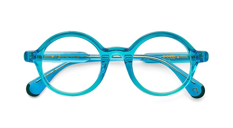 Óculos graduados etnia barcelona brutal no.35 tq azul unisex tamanho 46mm - Vista de detalhe