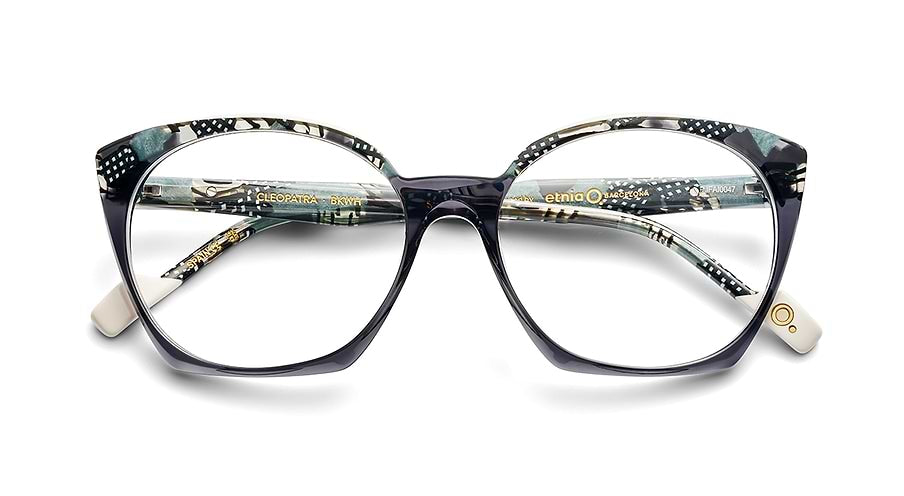 Óculos graduados etnia barcelona cleopatra bkwh negro femenino tamanho 56mm - Vista de detalhe