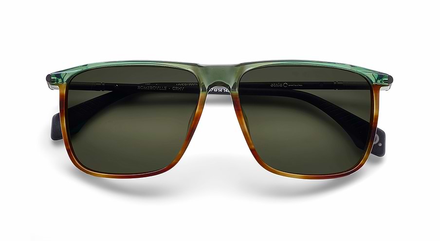 Solbriller etnia barcelona romeroville sun grhv verde rectangular masculino størrelse 57mm - Detaljeret visning