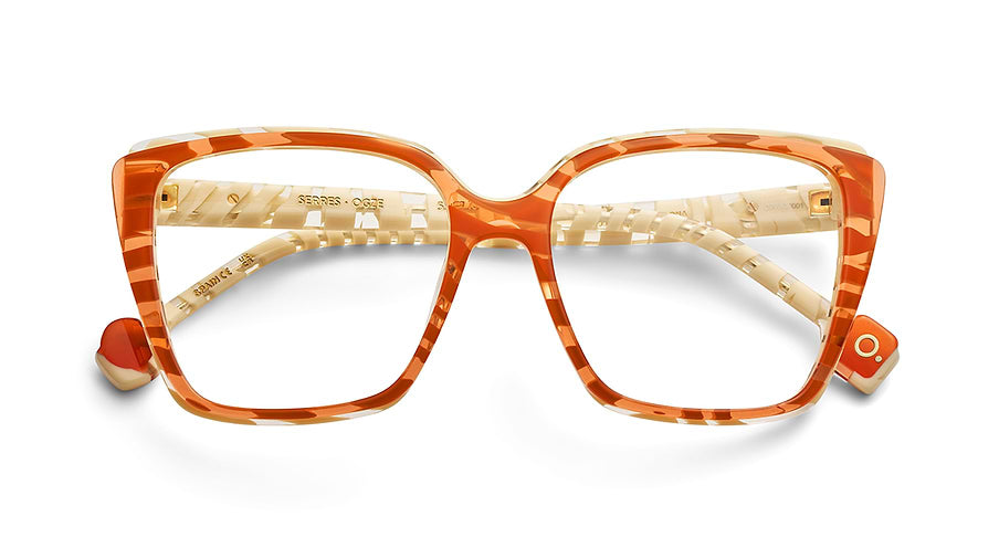 Gafas graduadas etnia barcelona serres ogze naranja femenino talla 53mm - Vista de detalle