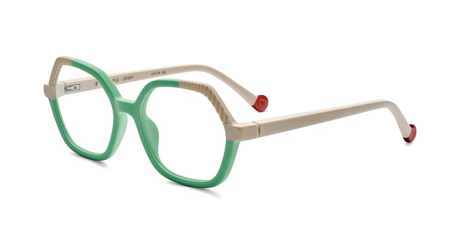 Gafas graduadas etnia barcelona turtle grwh verde infantil talla 47mm - Vista principal
